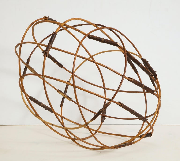 Contemporary Elliptical Bamboo Sculpture