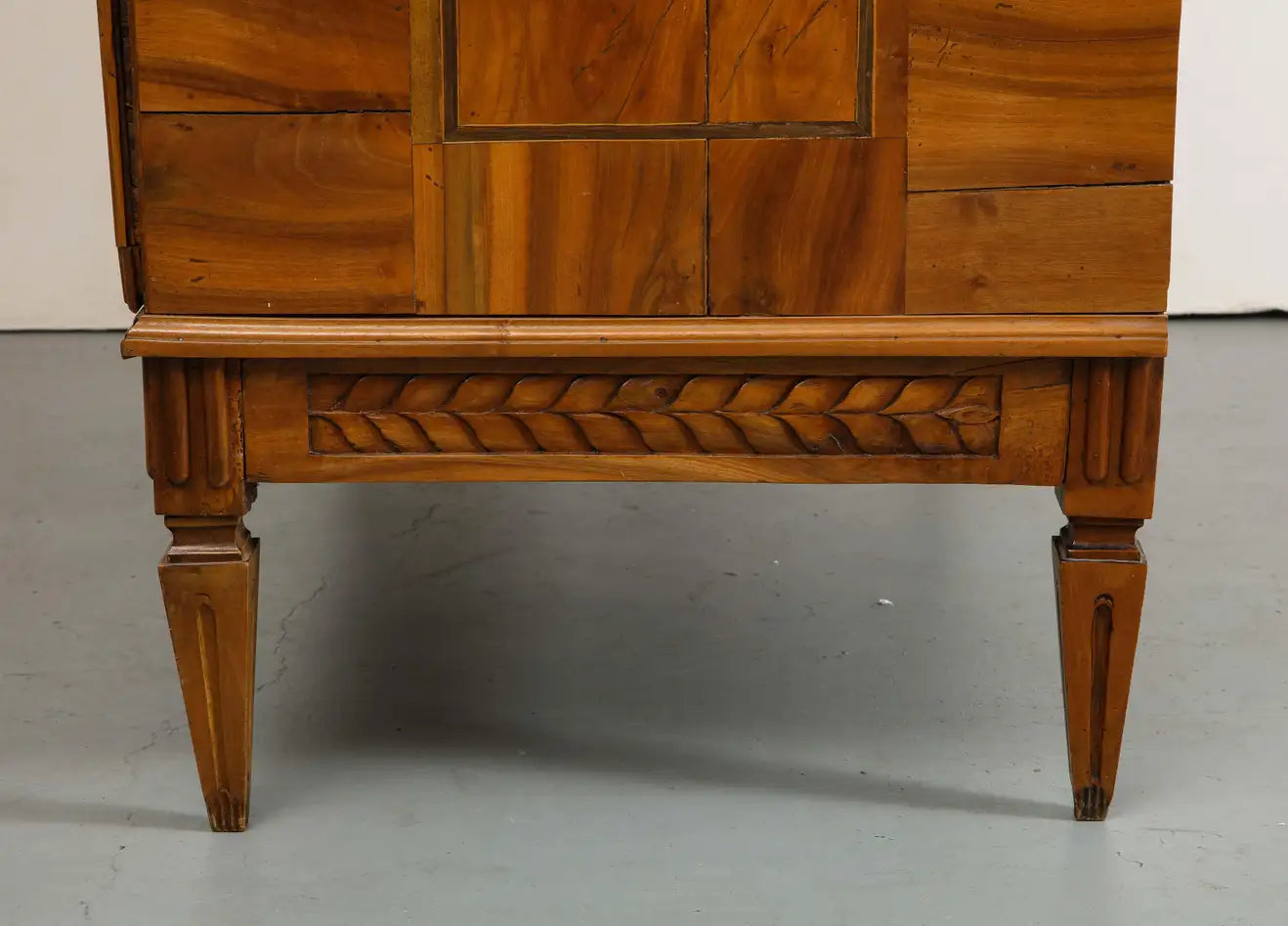 19th Century Louis XVI Style French Oak Chest with Original Bronze Hardware