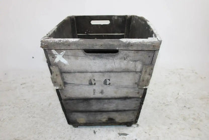 Antique French Wooden Wine Crate, 19th C.