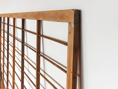 Architectural Salvage Wood Grid Wall Art