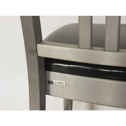 Aluminum and Black Vinyl Schoolhouse Chairs