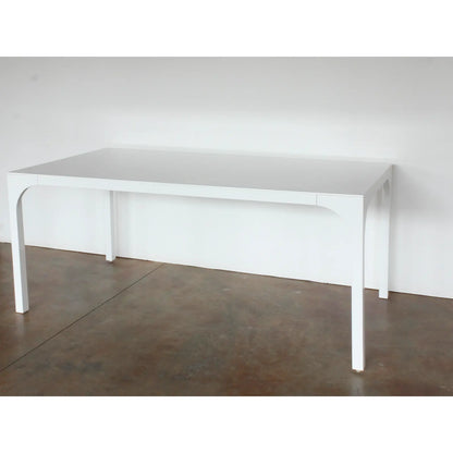 Aqua Virgo Dining Table in White Lacquer