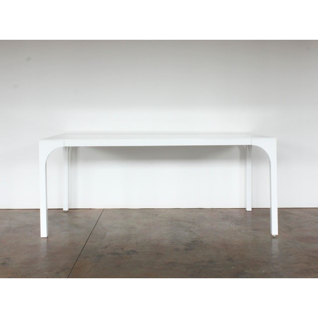 White high gloss on sale lacquer dining table