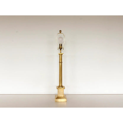 Josephine Antique Brass Table Lamp With Black Metal Shade